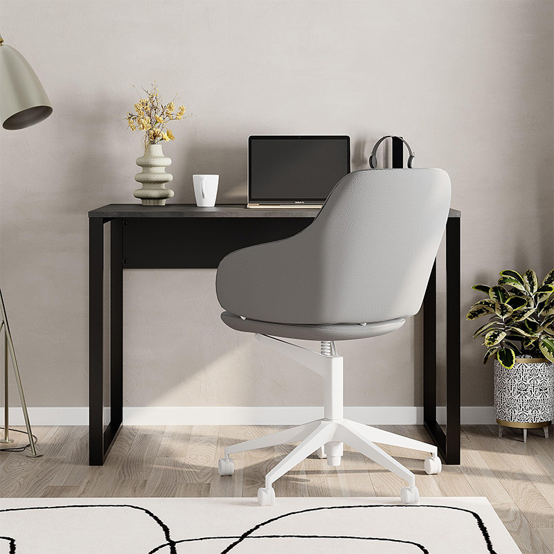 Γραφείο εργασίας Inna Megapap χρώμα γκρι ρετρό - silky black 100x60x75εκ. Γραφείο εργασίας Inna Megapap χρώμα γκρι ρετρό - silky black 100x60x75εκ.