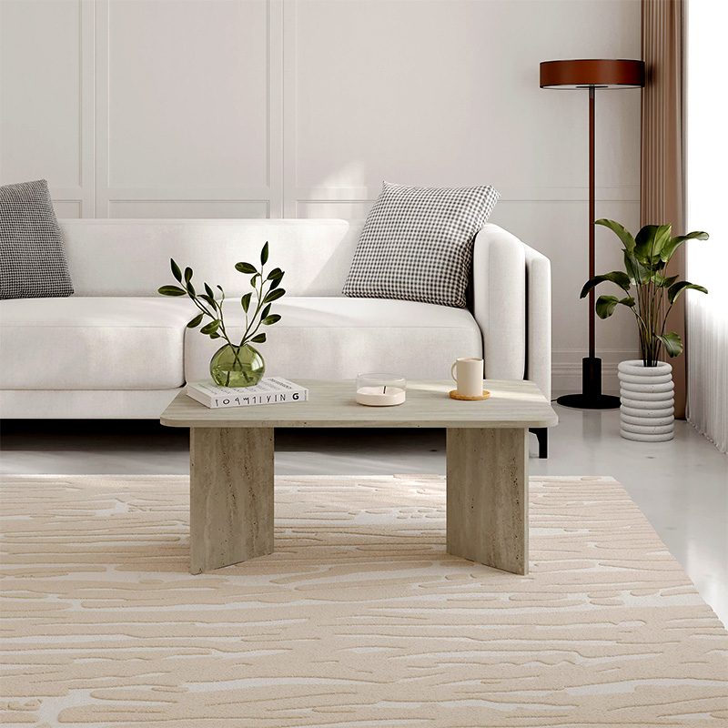 Τραπεζάκι σαλονιού Sam Megapap χρώμα travertine 100x60x41,8εκ. Τραπεζάκι σαλονιού Sam Megapap χρώμα travertine 100x60x41,8εκ.