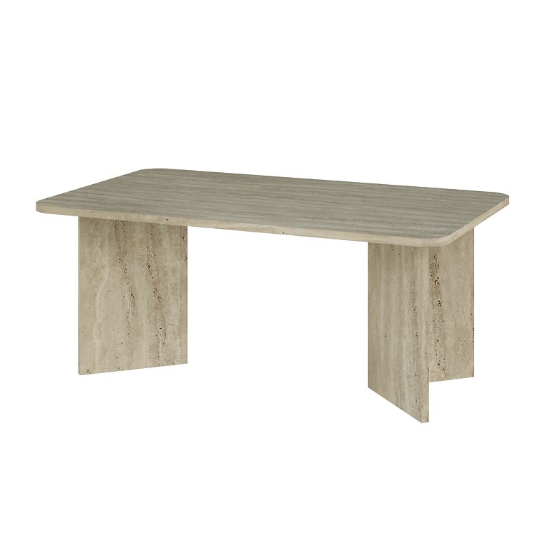 Τραπεζάκι σαλονιού Sam Megapap χρώμα travertine 100x60x41,8εκ. Τραπεζάκι σαλονιού Sam Megapap χρώμα travertine 100x60x41,8εκ.