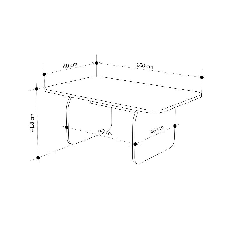 Τραπεζάκι σαλονιού Pietra Megapap χρώμα neo travertine 100x60x41,8εκ. Τραπεζάκι σαλονιού Pietra Megapap χρώμα neo travertine 100x60x41,8εκ.