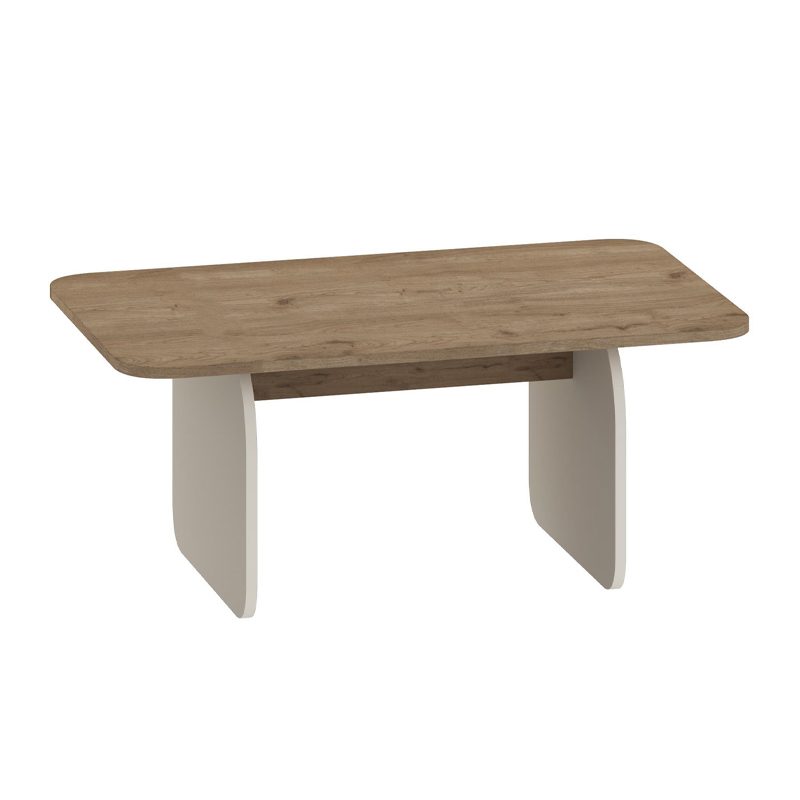 Τραπεζάκι σαλονιού Pietra Megapap χρώμα sepet oak - sandstone 100x60x41,8εκ. Τραπεζάκι σαλονιού Pietra Megapap χρώμα sepet oak - sandstone 100x60x41,8εκ.