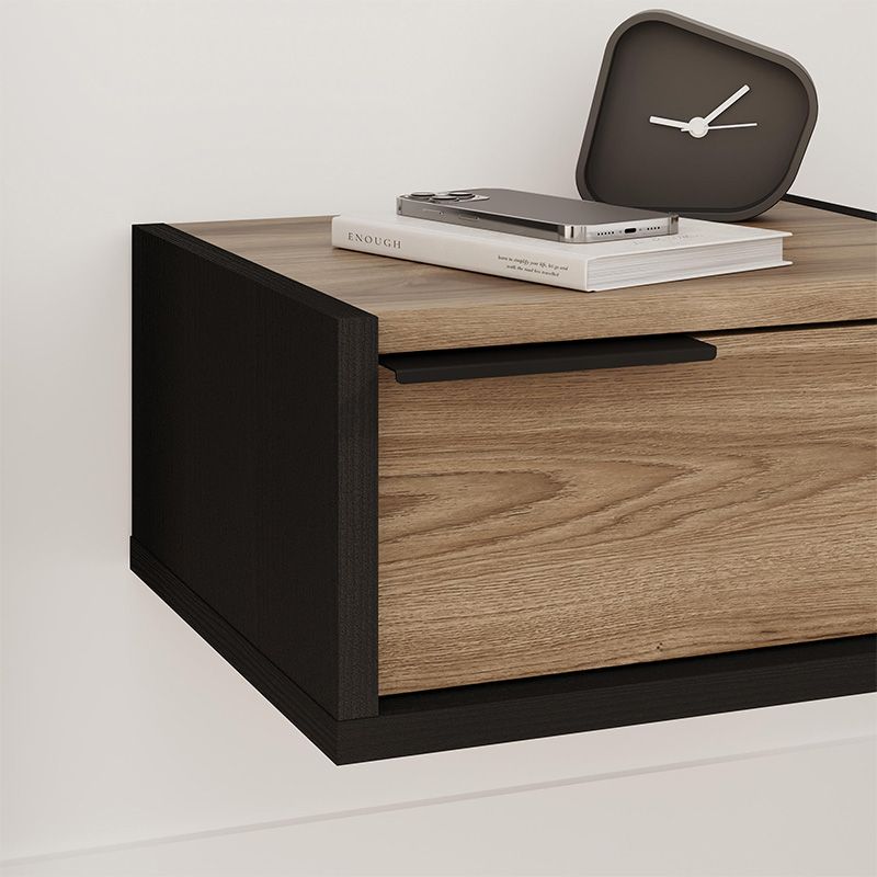 Κομοδίνο επιτοίχιο Eco Megapap χρώμα black wood - καρυδί 40x33x18,5εκ. Κομοδίνο επιτοίχιο Eco Megapap χρώμα black wood - καρυδί 40x33x18,5εκ.