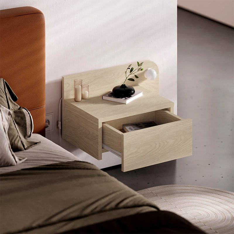 Κομοδίνο επιτοίχιο Dotta Megapap με LED χρώμα light oak 52x33,6x28εκ. Κομοδίνο επιτοίχιο Dotta Megapap με LED χρώμα light oak 52x33,6x28εκ.