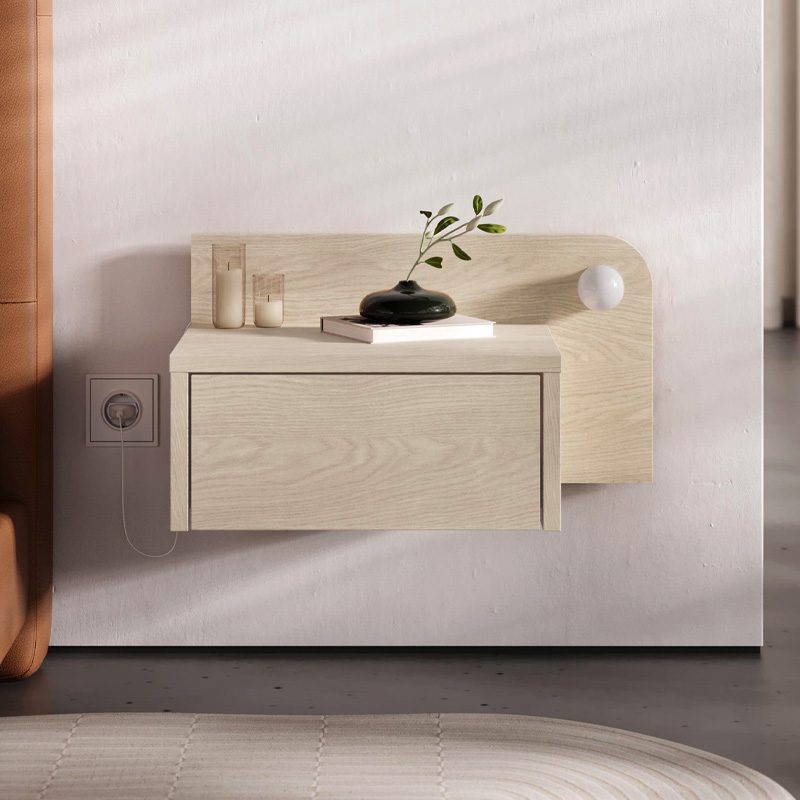 Κομοδίνο επιτοίχιο Dotta Megapap με LED χρώμα light oak 52x33,6x28εκ. Κομοδίνο επιτοίχιο Dotta Megapap με LED χρώμα light oak 52x33,6x28εκ.