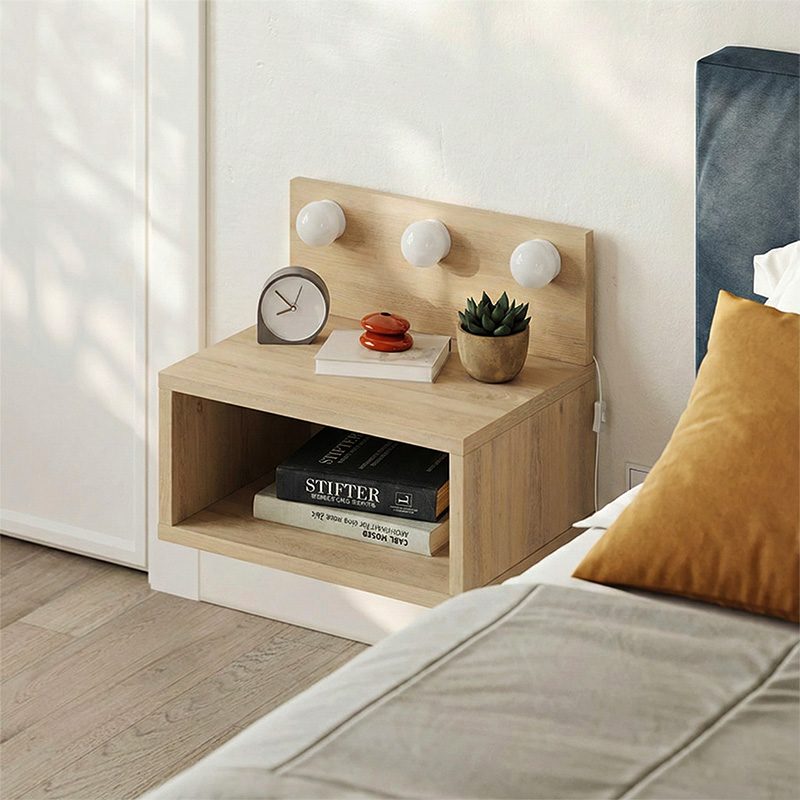 Κομοδίνο επιτοίχιο Treo Megapap με LED χρώμα sapphire oak 40x30x33,8εκ. Κομοδίνο επιτοίχιο Treo Megapap με LED χρώμα sapphire oak 40x30x33,8εκ.