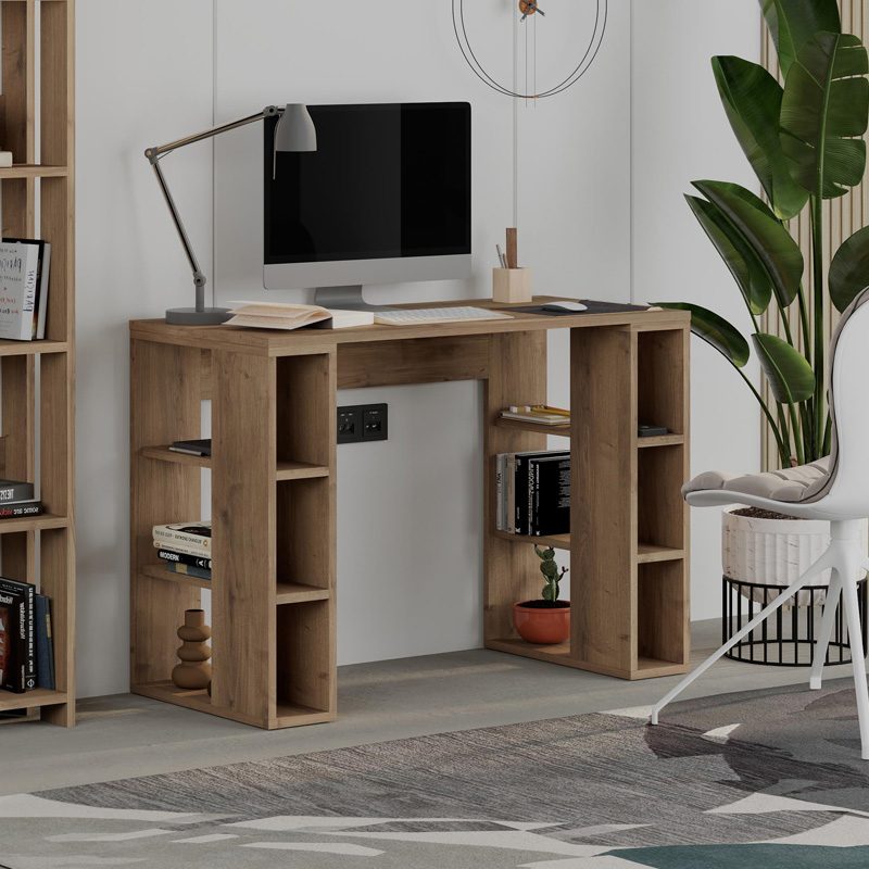 Γραφείο εργασίας Colmar Megapap χρώμα ανοιχτό καρυδί 106x50x75εκ. Γραφείο εργασίας Colmar Megapap χρώμα ανοιχτό καρυδί 106x50x75εκ.