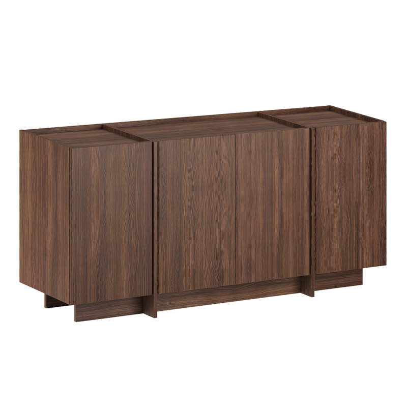 Μπουφές Dorma Megapap χρώμα καρυδί milano 180x45x80,2εκ. Μπουφές Dorma Megapap χρώμα καρυδί milano 180x45x80,2εκ.