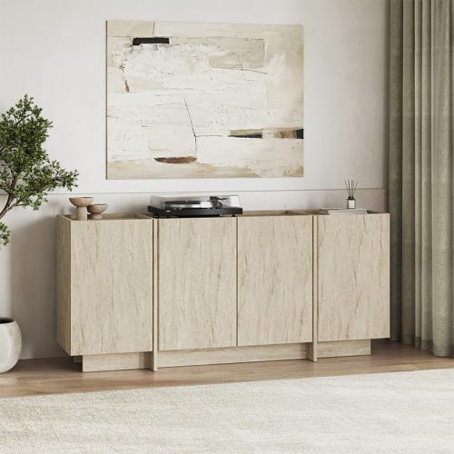 Μπουφές Dorma Megapap χρώμα travertine 180x45x80,2εκ.