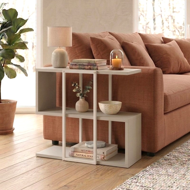 Τραπεζάκι βοηθητικό Homia Megapap χρώμα sandstone 56x25x56,5εκ. Τραπεζάκι βοηθητικό Homia Megapap χρώμα sandstone 56x25x56,5εκ.