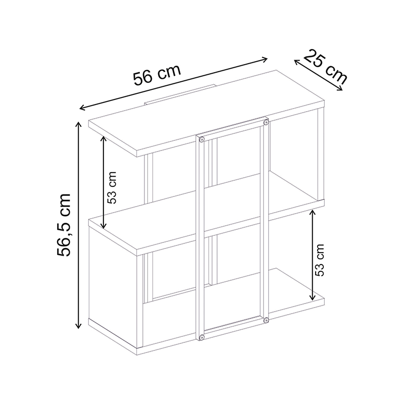 Τραπεζάκι βοηθητικό Homia Megapap χρώμα sandstone 56x25x56,5εκ. Τραπεζάκι βοηθητικό Homia Megapap χρώμα sandstone 56x25x56,5εκ.