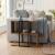 Τραπεζάκι βοηθητικό Homia Megapap χρώμα καρυδί Ud 56x25x56,5εκ.