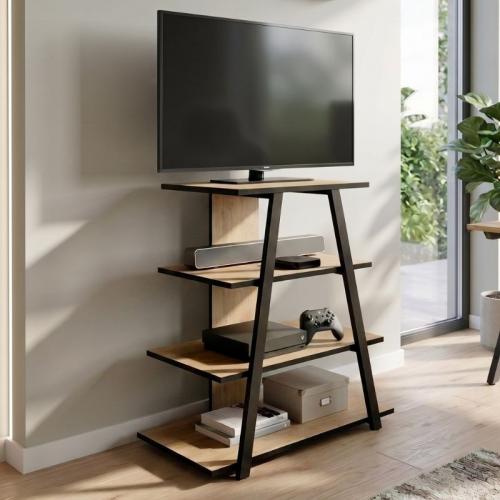 Έπιπλο τηλεόρασης Lyno Megapap χρώμα sapphire oak 70,4x54x80εκ.