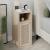 Κομοδίνο Inca Megapap χρώμα light oak 25,2x32x60εκ.