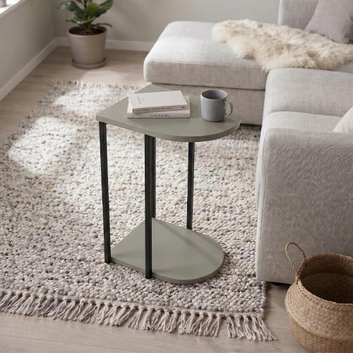 Τραπεζάκι βοηθητικό Roya Megapap χρώμα ash green 41,5x32x56εκ.