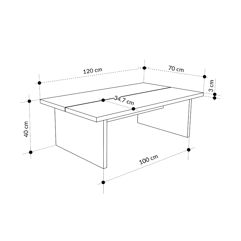Τραπεζάκι σαλονιού Loana Megapap χρώμα καρυδί Ud 120x70x40εκ. Τραπεζάκι σαλονιού Loana Megapap χρώμα καρυδί Ud 120x70x40εκ.