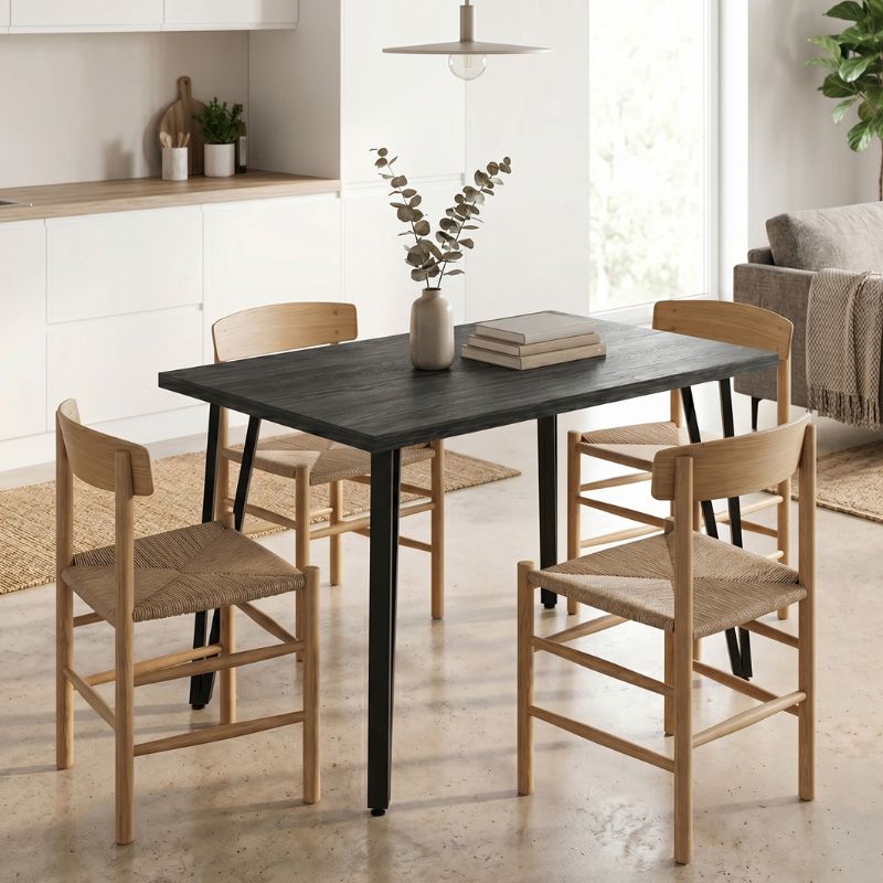 Τραπέζι Xana Megapap χρώμα black wood 120x70x77,5εκ. Τραπέζι Xana Megapap χρώμα black wood 120x70x77,5εκ.