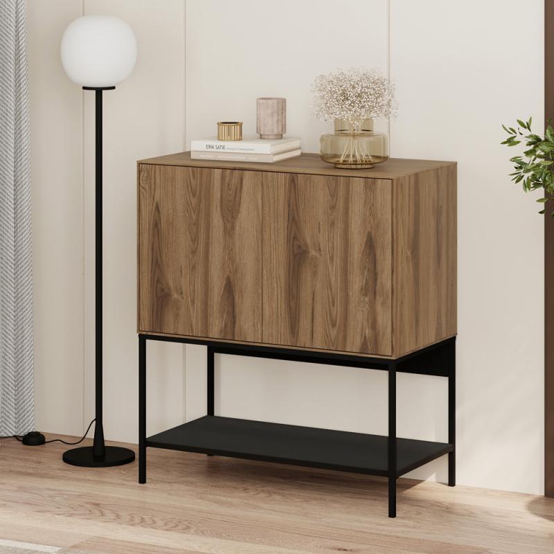 Μπουφές Amira Megapap χρώμα καρυδί Ud - black wood 80x40x90εκ. Μπουφές Amira Megapap χρώμα καρυδί Ud - black wood 80x40x90εκ.