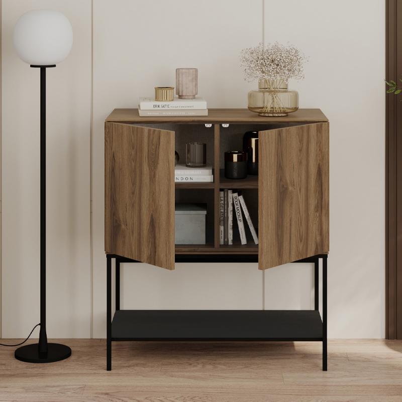 Μπουφές Amira Megapap χρώμα καρυδί Ud - black wood 80x40x90εκ. Μπουφές Amira Megapap χρώμα καρυδί Ud - black wood 80x40x90εκ.