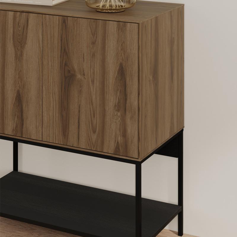 Μπουφές Amira Megapap χρώμα καρυδί Ud - black wood 80x40x90εκ. Μπουφές Amira Megapap χρώμα καρυδί Ud - black wood 80x40x90εκ.