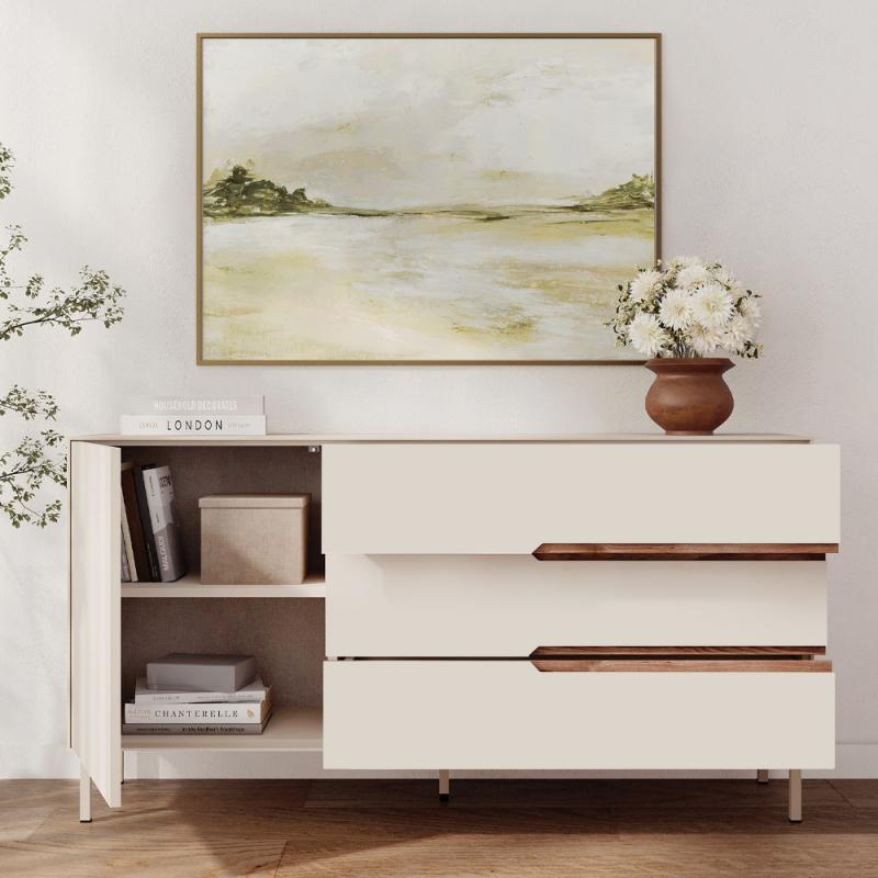 Μπουφές Arch Megapap χρώμα sandstone 150x40x78,4εκ.