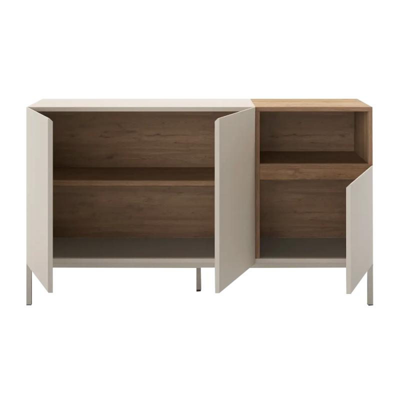 Μπουφές Cailin Megapap χρώμα sandstone - sepet oak 140x41,8x80εκ. Μπουφές Cailin Megapap χρώμα sandstone - sepet oak 140x41,8x80εκ.