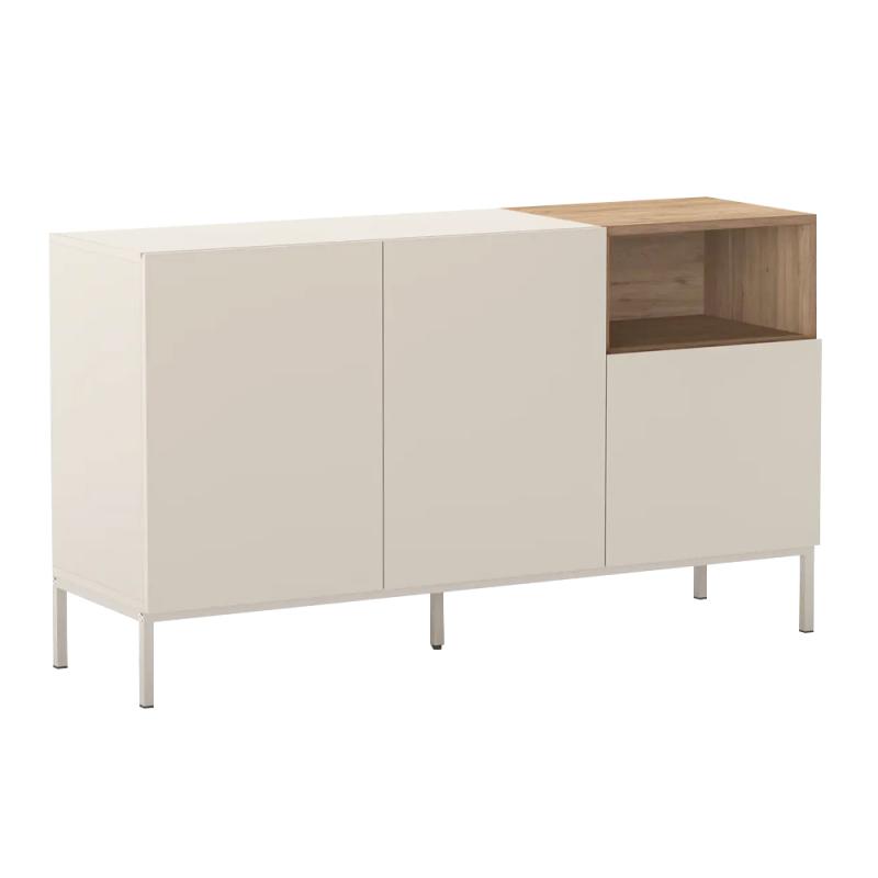 Μπουφές Cailin Megapap χρώμα sandstone - sepet oak 140x41,8x80εκ. Μπουφές Cailin Megapap χρώμα sandstone - sepet oak 140x41,8x80εκ.