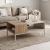 Τραπεζάκι σαλονιού Cailin Megapap χρώμα sandstone - sepet oak 90x56x40,6εκ.
