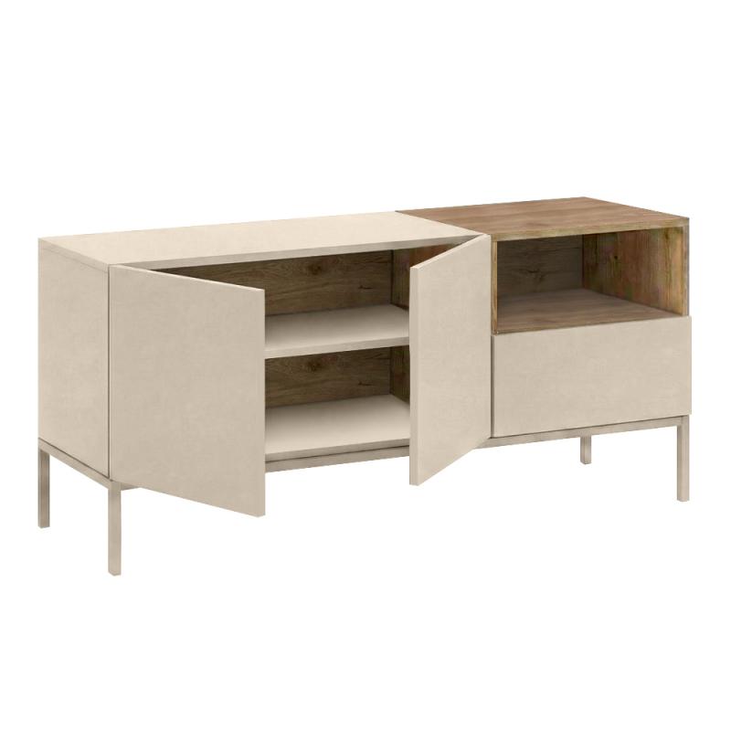 Έπιπλο τηλεόρασης Cailin Megapap χρώμα sandstone - sepet oak 140x41,8x55εκ. Έπιπλο τηλεόρασης Cailin Megapap χρώμα sandstone - sepet oak 140x41,8x55εκ.