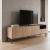 Έπιπλο τηλεόρασης Cailin Megapap χρώμα sepet oak - black wood 180x41,8x55εκ.