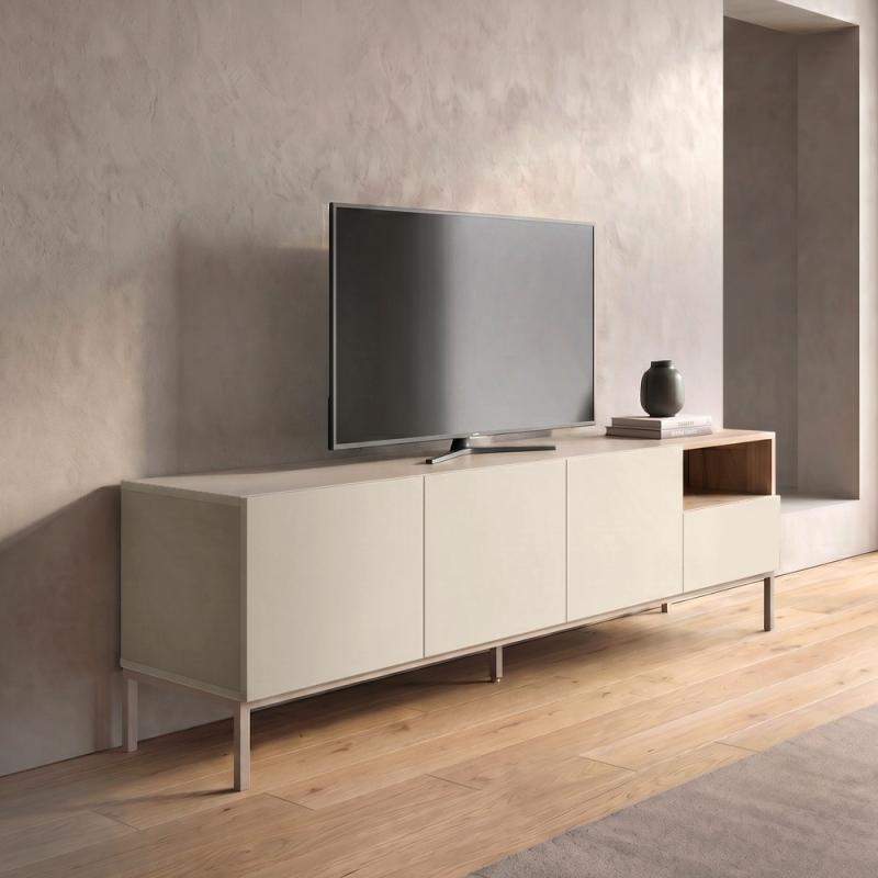 Έπιπλο τηλεόρασης Cailin Megapap χρώμα sandstone - sepet oak 180x41,8x55εκ. Έπιπλο τηλεόρασης Cailin Megapap χρώμα sandstone - sepet oak 180x41,8x55εκ.