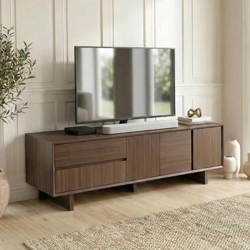 Έπιπλο τηλεόρασης Capri Megapap χρώμα καρυδί milano 180x45x55εκ. Έπιπλο τηλεόρασης Capri Megapap χρώμα καρυδί milano 180x45x55εκ.