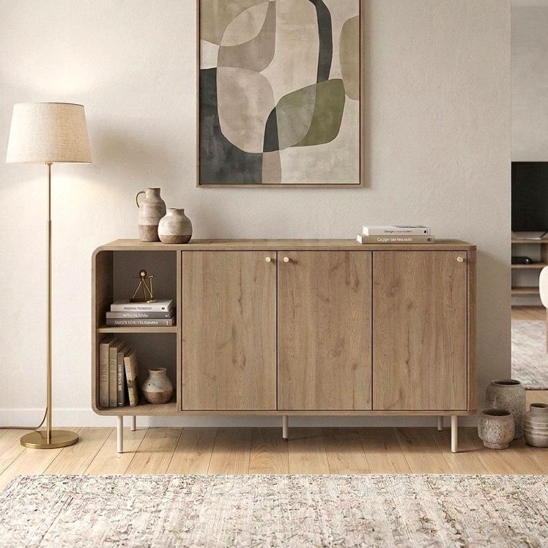 Μπουφές Colia Megapap χρώμα sepet oak 150x44x80εκ. Μπουφές Colia Megapap χρώμα sepet oak 150x44x80εκ.