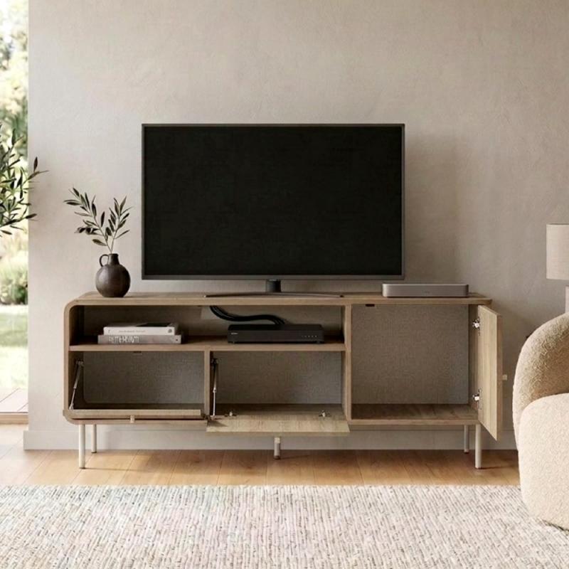 Έπιπλο τηλεόρασης Colia Megapap χρώμα sepet oak 140,3x34x55,7εκ. Έπιπλο τηλεόρασης Colia Megapap χρώμα sepet oak 140,3x34x55,7εκ.