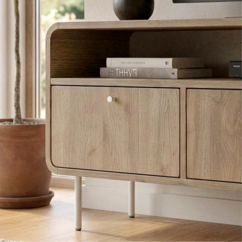 Έπιπλο τηλεόρασης Colia Megapap χρώμα sepet oak 140,3x34x55,7εκ. Έπιπλο τηλεόρασης Colia Megapap χρώμα sepet oak 140,3x34x55,7εκ.