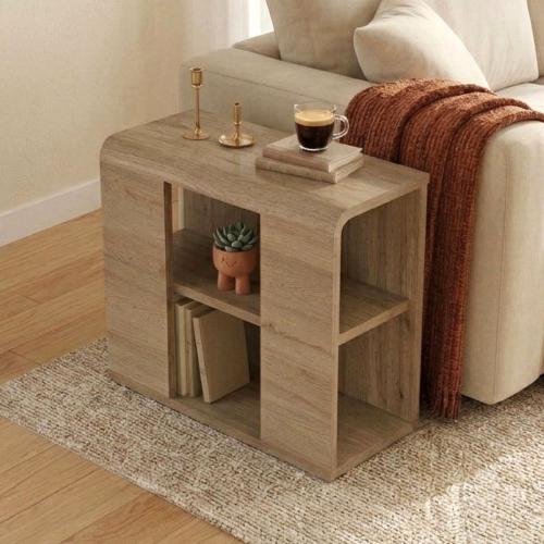 Τραπεζάκι βοηθητικό Colia Megapap χρώμα sepet oak 58x25x50εκ.