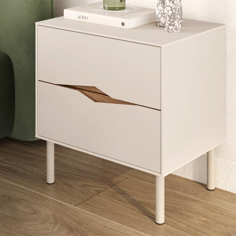 Κομοδίνο Marquise Megapap χρώμα sandstone 50x35x52,3εκ. Κομοδίνο Marquise Megapap χρώμα sandstone 50x35x52,3εκ.