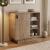 Μπουφές Rovel Megapap χρώμα sepet oak 80,3x39x80,4εκ.