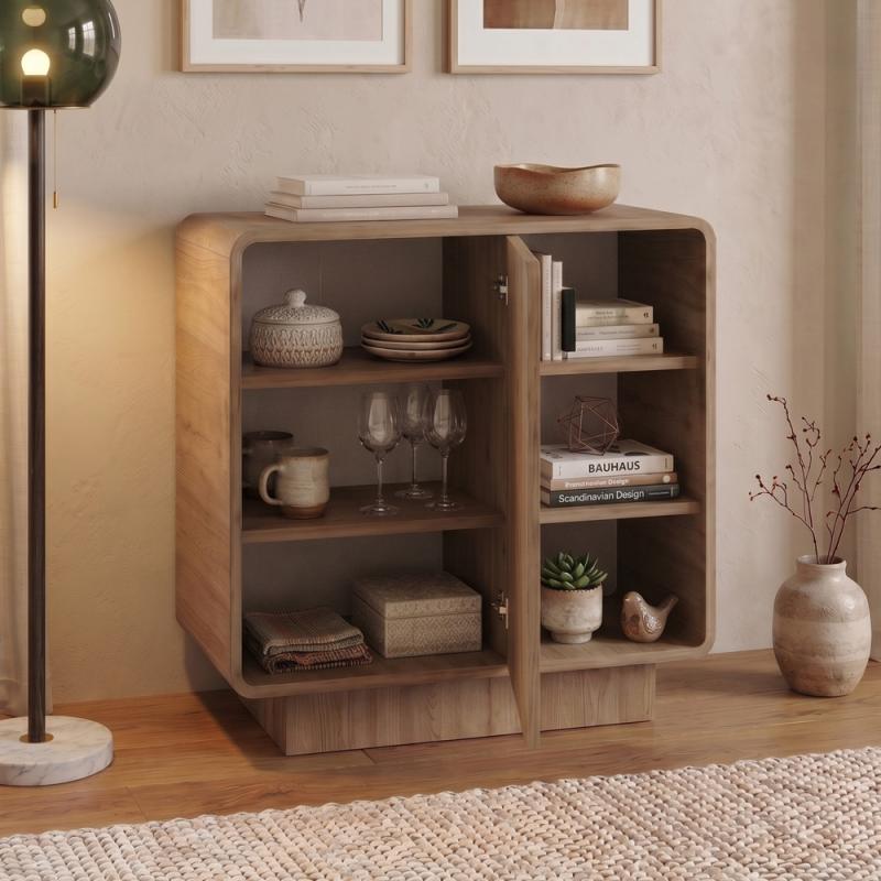 Μπουφές Rovel Megapap χρώμα sepet oak 80,3x39x80,4εκ. Μπουφές Rovel Megapap χρώμα sepet oak 80,3x39x80,4εκ.