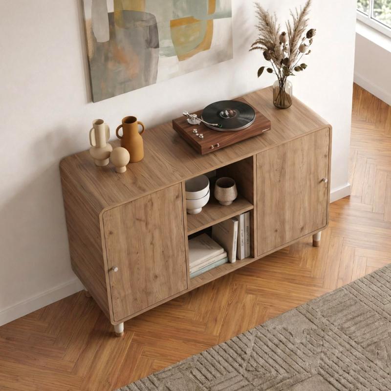 Μπουφές Doro Megapap χρώμα sepet oak 150,2x39x81εκ.
