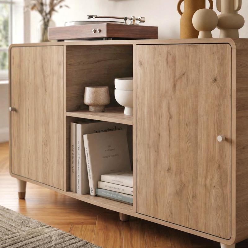 Μπουφές Doro Megapap χρώμα sepet oak 150,2x39x81εκ.