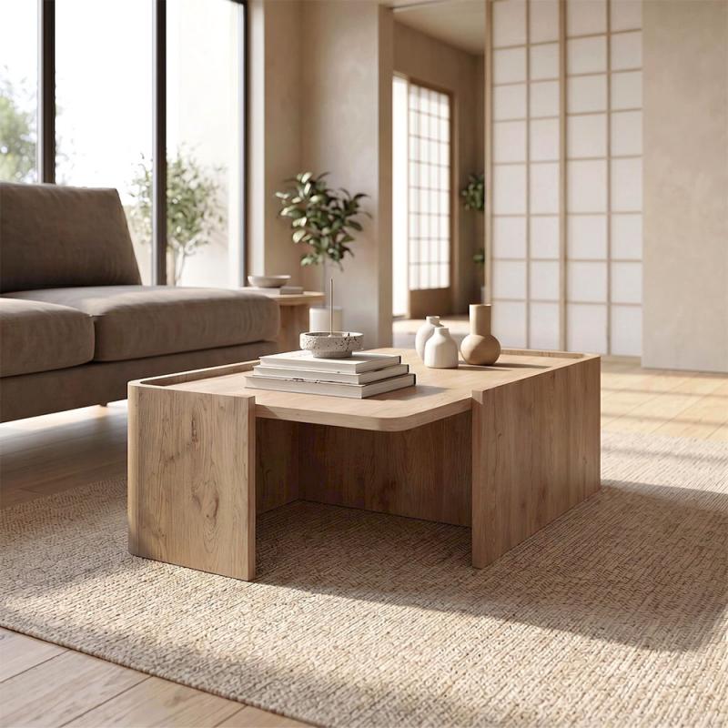 Τραπεζάκι σαλονιού Bora Megapap χρώμα sepet oak 82x52x28,5εκ. Τραπεζάκι σαλονιού Bora Megapap χρώμα sepet oak 82x52x28,5εκ.