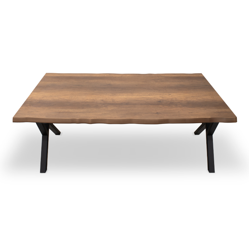 Τραπέζι Walter Megapap Mdf - μεταλλικό χρώμα καρυδί 140x80x75εκ. Τραπέζι Walter Megapap Mdf - μεταλλικό χρώμα καρυδί 140x80x75εκ.