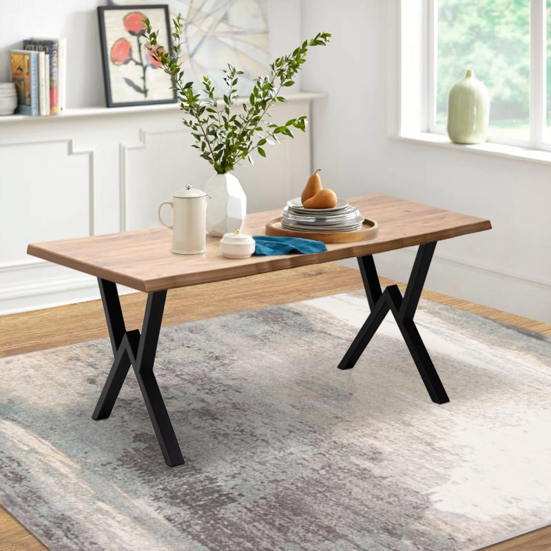 Τραπέζι Walter Megapap Mdf - μεταλλικό χρώμα ακακίας 160x80x75εκ. Τραπέζι Walter Megapap Mdf - μεταλλικό χρώμα ακακίας 160x80x75εκ.