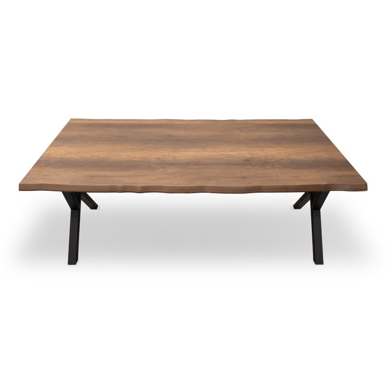 Τραπέζι Walter Megapap Mdf - μεταλλικό χρώμα καρυδί 160x80x75εκ. Τραπέζι Walter Megapap Mdf - μεταλλικό χρώμα καρυδί 160x80x75εκ.