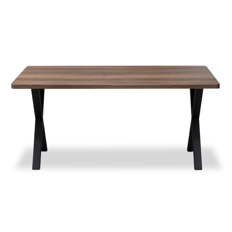 Τραπέζι Jeremy Megapap Mdf - μεταλλικό χρώμα καρυδί 140x80x75εκ. Τραπέζι Jeremy Megapap Mdf - μεταλλικό χρώμα καρυδί 140x80x75εκ.