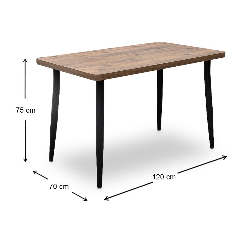Τραπέζι Levico Megapap Mdf - μεταλλικό χρώμα ακακίας 120x70x75εκ. Τραπέζι Levico Megapap Mdf - μεταλλικό χρώμα ακακίας 120x70x75εκ.