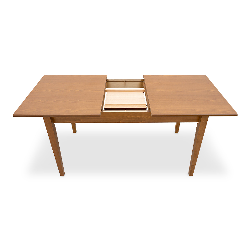 Τραπέζι Adare Megapap μασίφ ξύλο-MDF επεκτεινόμενο χρώμα καρυδί 140/180x78x77εκ.