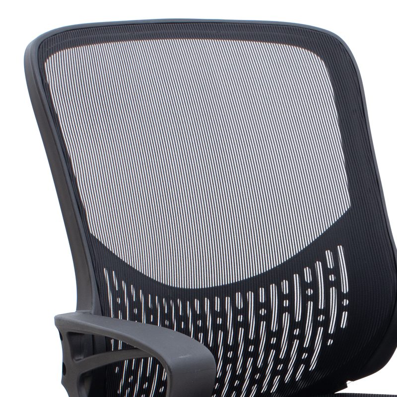 Καρέκλα γραφείου Freda Megapap με ύφασμα Mesh χρώμα μαύρο 65x65x90/100εκ.