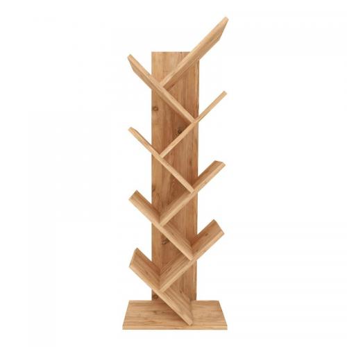 Βιβλιοθήκη Milton Megapap χρώμα pine oak 44x22x121εκ.