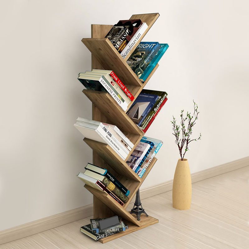 Βιβλιοθήκη Milton Megapap χρώμα pine oak 44x22x121εκ. Βιβλιοθήκη Milton Megapap χρώμα pine oak 44x22x121εκ.